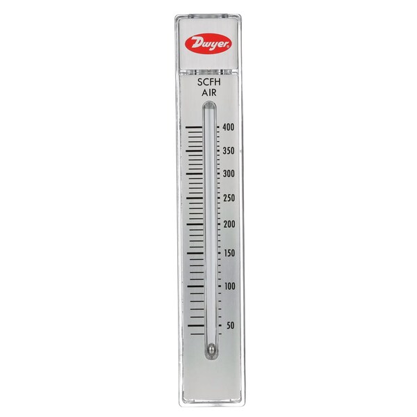 Flowmeter, range 60-600 SCFH air.
